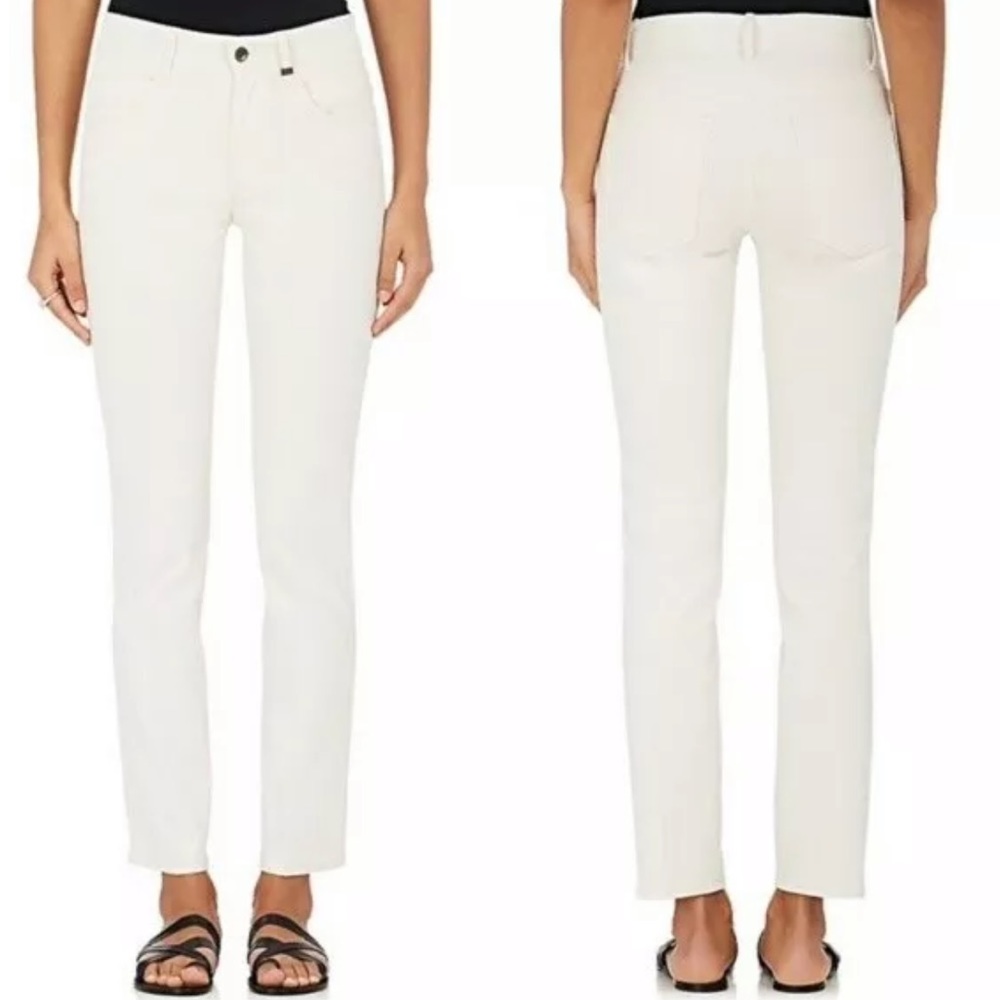 NWT Helmut Lang Ivory Creased Jeans